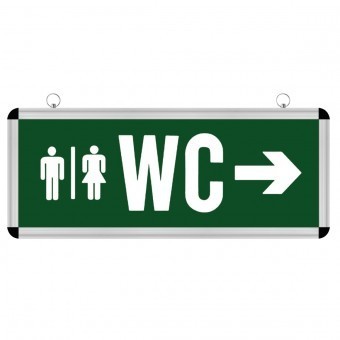 Caseta luminoasa cu Led Informare WC foto