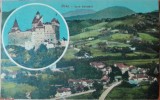 Carte postala, necirculata, Castelul Bran, perioada interbelica