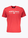 Cumpara ieftin Tricou barbati din bumbac cu croiala Regular fit si imprimeu cu logo rosu, XL, North Sails