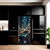 Folie imprimata color pentru decor Frigider, dimensiune 200 x 90cm, model: AVX-FR09, AVEX