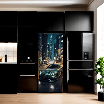 Folie imprimata color pentru decor Frigider, dimensiune 200 x 90cm, model: AVX-FR09 foto