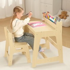 Set de Masă și Scaun pentru Copii, lemn