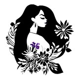 Cumpara ieftin Sticker decorativ, Woman, Negru, 66 cm, 10140ST, Oem
