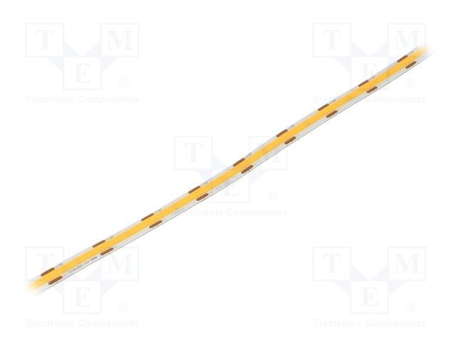 Banda LED COB alb cald 320 LED/m 8mm IP20 180&deg; 8W/m 12VDC POS