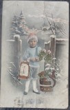 Carte postala, Felicitare pentru anul nou, 1930