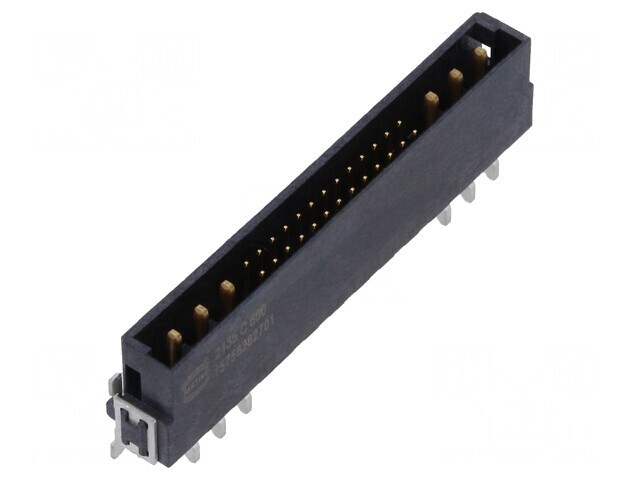 Conector PCB-PCB tată 32 pini har-flex Hybrid SMT/THT