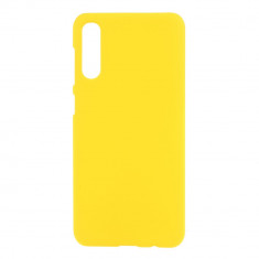 Husa Samsung Galaxy A50 model Slim Yellow, Plastic, Aspect cauciucat Antisoc, Viceversa foto