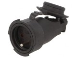 Conector Alimentare AC Mamă 250V 16A Negru