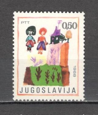 Iugoslavia.1968 Saptamina copiilor-Desene de copii SI.270 foto
