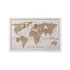 Rama Foto 60x40cm Harta Lumii, 8 Clipsuri Lemn - Decor Original Poze, Suvenir
