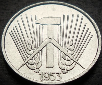 Moneda 1 PFENNIG RDG - GERMANIA DEMOCRATA, anul 1953 * cod 3703 C = UNC foto