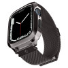 Curea Spigen Metal Fit Pro pentru Apple Watch 4/5/6/7/8/9/SE (44/45 mm) Gri, Silicon