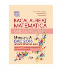 Camelia Magdas - Bacalaureat matematica. Ghid de pregatire M_mate-info 2016 foto