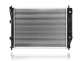 Radiator Chevrolet Corvette 04-14, motor: 6.0 V8, 6.2 V8, 596x433x26, Rnbc, Aluminiu/ Plastic brazat, 21996495