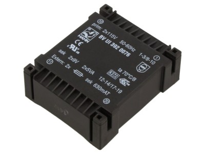 Transformator &amp;icirc;ncapsulat 10VA 115V 9Vx2 PCB foto