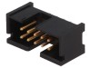 Conector IDC soclu tată 10 pini THT aurit 2,54mm negru, TE Connectivity