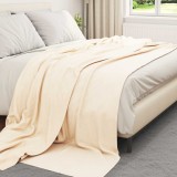 vidaXL Pături de aruncat 24 pcs Crem 270 x 240 cm Molton 42017116