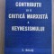 Contributii la o critica marxista a keynesismului / E. Balas