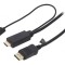 Cablu DisplayPort 1.2 la HDMI 1.4 2m Negru