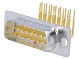 Conector D-Sub 15-Pin Soclu Tată PCB 90&deg; THT
