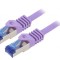 Patch Cord S/FTP Cat6a LSZH Violet 0.5m