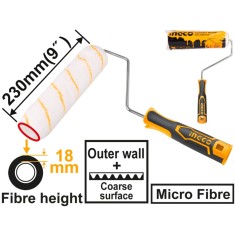 Trafalet 230 mm fibra 18 mm exterior - Ingco HRHT042302D
