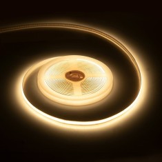 Banda LED COB 3000K alb cald 12V 11W/m 1040lm/m 5m 5000x8x2mm REBEL LED0176