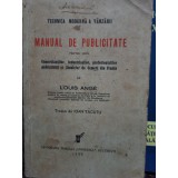 Louis Ange - Manual de publicitate (Editia: 1936)