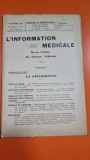 L Information Medicale 13 Annee Nr. 1 Janvier 1931