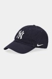 Nike șapcă de baseball din bumbac New York Yankees culoarea bleumarin, cu imprimeu, NB01.4FA.NK.BEK