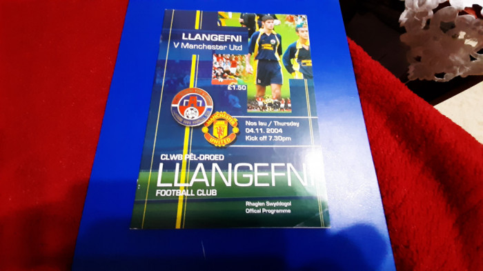 program FC LLangefni - Manchester United