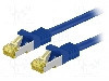 Cablu patch cord, Cat 6a, lungime 1m, S/FTP, Goobay - 91583 foto