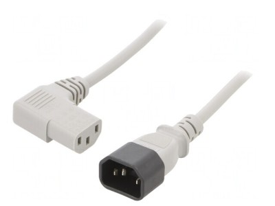 Cablu Alimentare 5m Gri 10A IEC C13 C14 foto