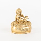 Cumpara ieftin Cutie bijuterii din rasina Angel Gold 11 cm x 12 cm