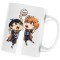 Cana alba personalizata &quot;Haikyuu Volei Duel Hinata Kageyama Chibi&quot;, INOVATIX&reg;. 330ml