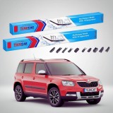 Cumpara ieftin Ștergătoare Skoda Yeti 5L 2009-2017 | Set Față Flat &ndash; TeamCar&reg;