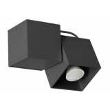 Lampa de tavan Lampex, Kraft 1 Black, GU10, 40W