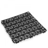 Set Paviment pentru gradina - plastic - negru - 29 x 29 x 1,5 cm - 4 buc pachet, Garden Of Eden