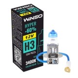 Bec Halogen Winso Hyper +60% H3 - 12V, 55W PK22s ● 3400K
