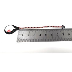 Baterie bios Laptop, CR2032, CR2032W, 1MT85, 9448A, 3V, 220mAh, CDA 53, 8.5cm, rosu si negru, conector plat, 2 pini
