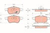 TRW GDB1350 COTEC set placute frana,frana disc