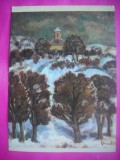 HOPCT 11654 IARNA LA CERNADIE -DIMITRIE GHIATA -CP PICTURA - ROMANIA-NECIRCULATA