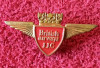Insignă aviatie~roșu și auriu- British Airways JJC (Junior Jet Club)-veche