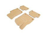 Covoare cauciuc tavita Bej compatibile BMW X3 E83 2003-2010 Cod: 2D 62402B / A10, Lumi LUXURY