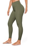 BAYDI Leggings sportive pentru femei cu talie &icirc;naltă, senzație de piele nud, opace, pentru yoga, jogging, sport și activități &icirc;n aer liber (25, Verde