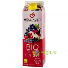 Suc de Fructe si Sfecla Rosie Multi Sunset fara Zahar Ecologic/Bio 1L