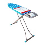 Cumpara ieftin Masa de calcat ZILAN ZLN 7666, suprafata de lucru 110x33 cm, blat plasa metalica, suport pentru fierul de calcat, Floria