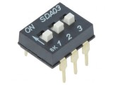 Comutator DIP-SWITCH 3 Secțiuni ON-OFF 24VDC