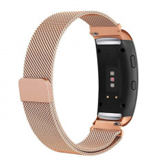 Curea otel inoxidabil Tech-Protect Milaneseband Samsung Gear Fit 2/Fit 2 Pro Rose Gold foto