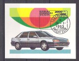 Madagascar 1993 Cars, perf. sheet, used AB.034, Stampilat